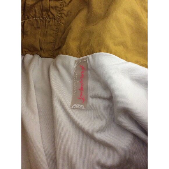 Free People Movement Golden Yellow Large L Smocked High Waist - Picture 5 of 5